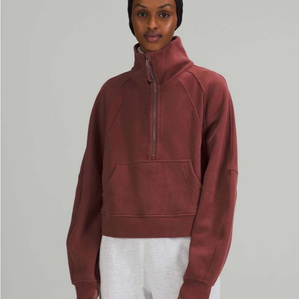 Lululemon Over Sized Scuba 1/2 Zip Funnel Neck